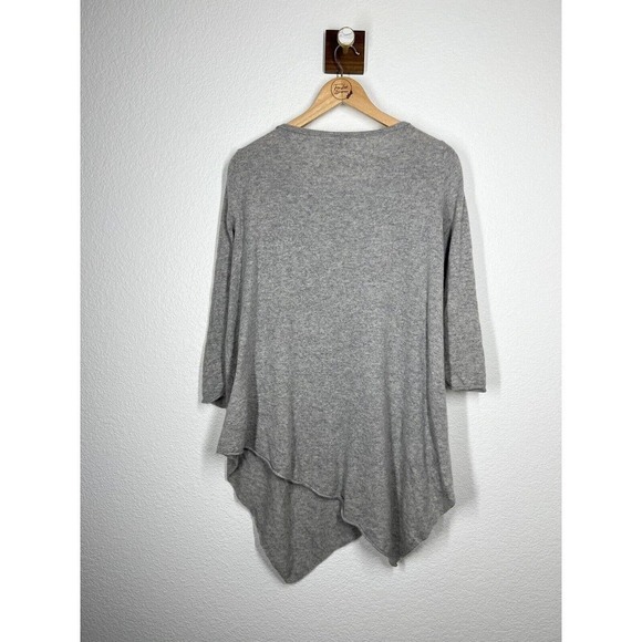 Neiman Marcus Womens Asymmetric Cashmere Sweater XS Gray - Picture 3 of 3